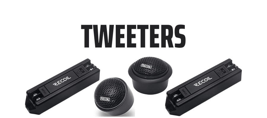 recoil car audio speaker tweeters crossovers