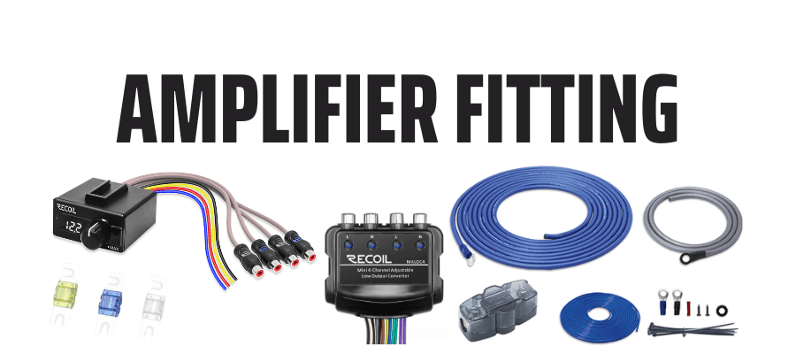 Recoil audio amplifier fitting parts accessories