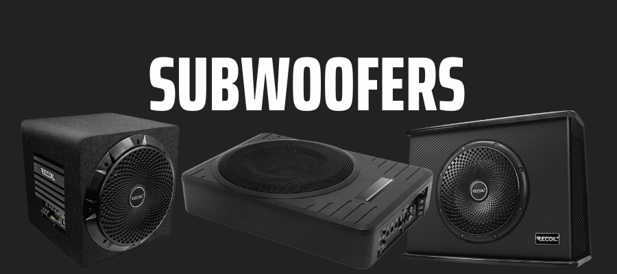 Recoil car audio subwoofers