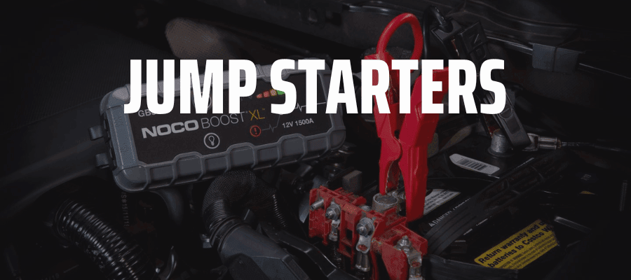 Portable car jump starters and power packs for reliable engine starting