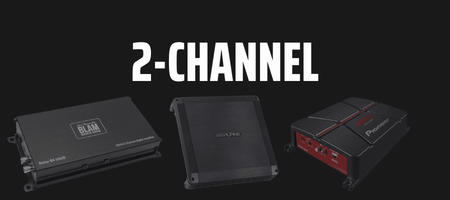 2-channel car audio amplifier for speaker upgrades
