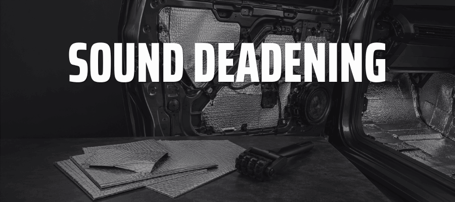 Car and van sound deadening mats and acoustic insulation for reducing road noise, vibration and panel rattles