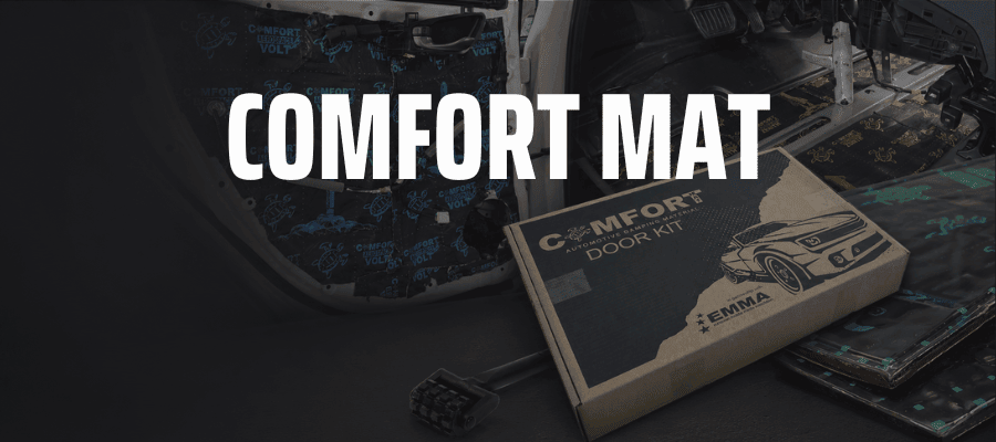 Comfort Mat car sound deadening and vehicle soundproofing products for reducing road noise and vibration