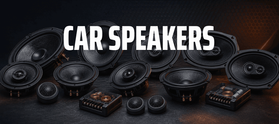 Car speakers including coaxial, component and vehicle-specific speaker upgrade options