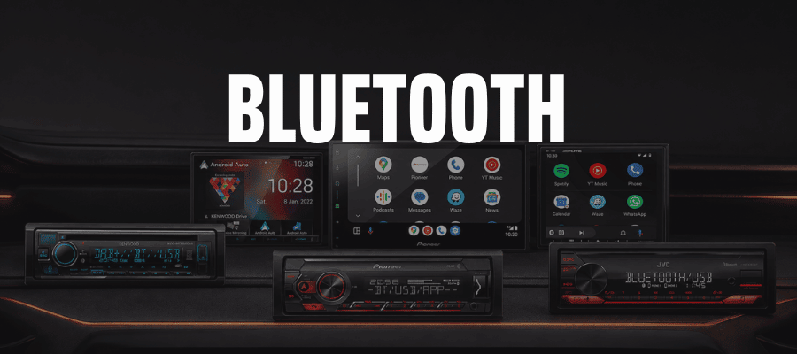 Bluetooth car stereos with hands-free calling and wireless music streaming