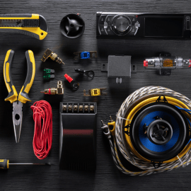 Workshop car stereo fitting parts 