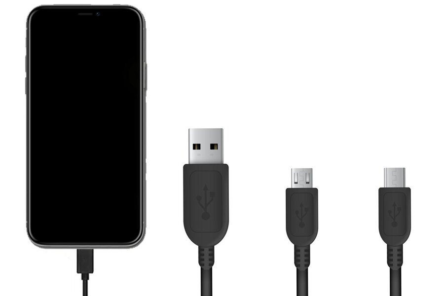 Smartphone data connection via USB
