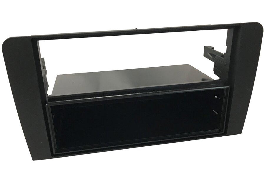 Audi A3 (2003-2013) Single/Double DIN car audio fascia adapter with removable pocket (MATT BLACK)