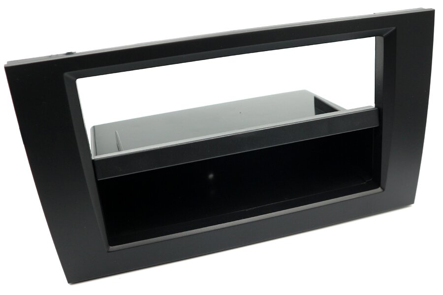 Audi A4 B6/B7/ Seat Exeo Single/Double DIN car audio radio fascia adapter (MATT BLACK)