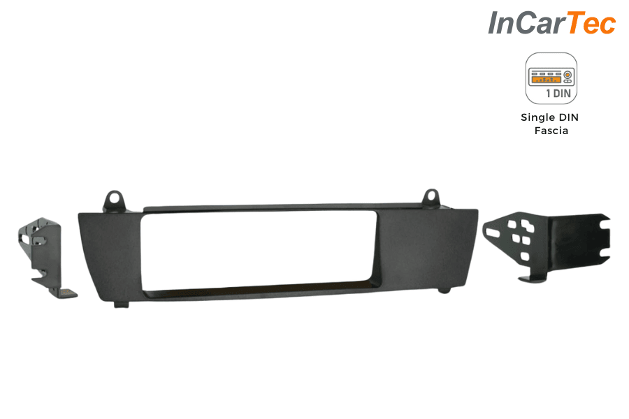 BMW X3 (E83) (2004-2009) Single DIN (FLUSH FIT) car audio stereo fascia adapter panel (MATT BLACK)