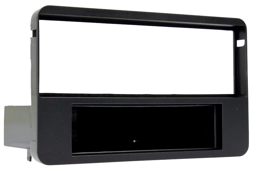 Alfa Romeo 159, Brera (Type 939) Single DIN car audio fascia adapter panel fixed pocket (MATT BLACK)