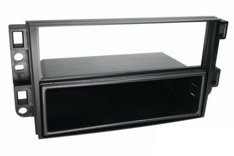 Chevrolet Aveo, Epica, Captiva (2007 Onwards) Single/Double DIN car audio fascia panel (MATT BLACK)
