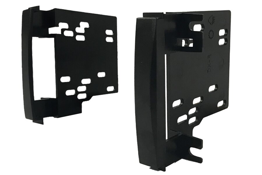Chrysler 300C, Grand Voyager and Sebring Double DIN car audio fascia side brackets (MATT BLACK) 