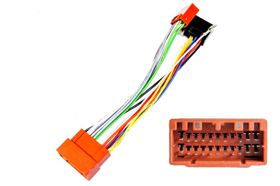 Chrysler, Dodge, Jeep 2002-2008 (Standard Audio) car radio ISO adapter lead