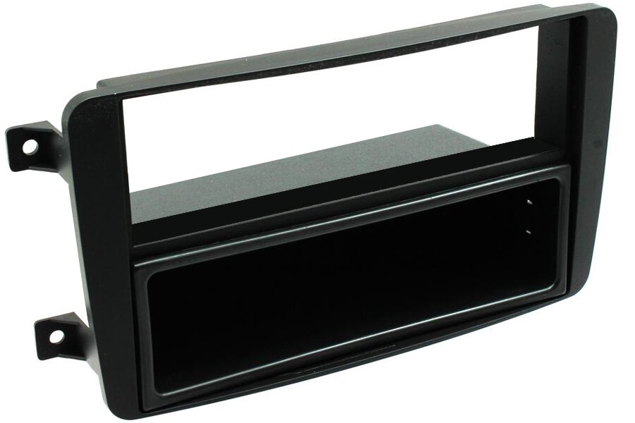Mercedes C, CLK, G and Vito single/double DIN radio fascia adapter panel (MATT BLACK)