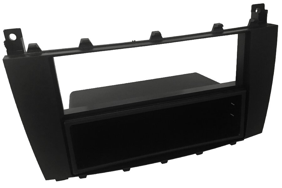 Mercedes C-Class (04-07) G-Class (05-07) Single/Double DIN fascia with removable pocket (MATT BLACK)