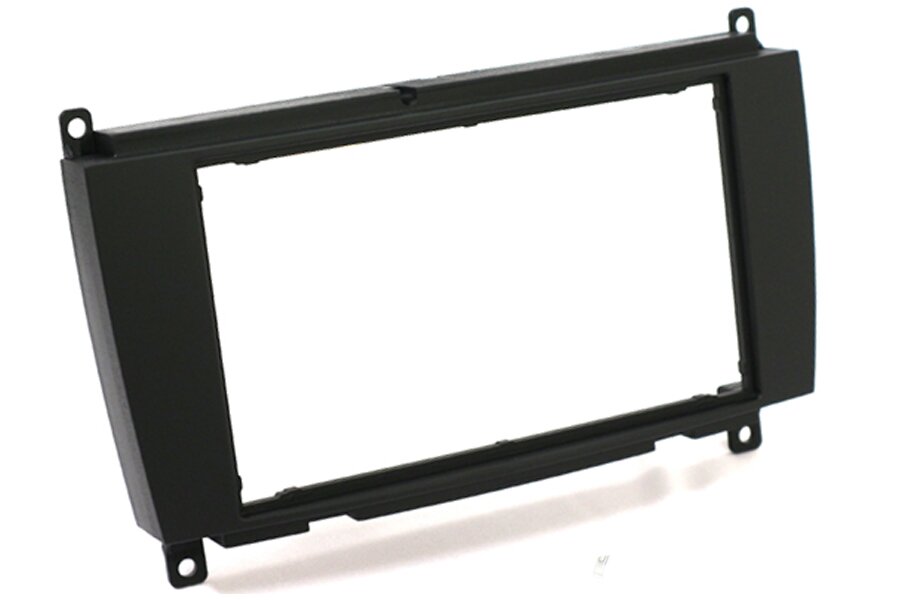 Mercedes CLK (C209) facelift (06-09) CLA (06-) Double DIN car audio fascia  (MATT BLACK)