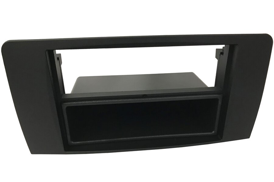 Mercedes R-Class (V251) 2006-2012 Single/Double DIN car audio fascia with pocket (MATT BLACK)