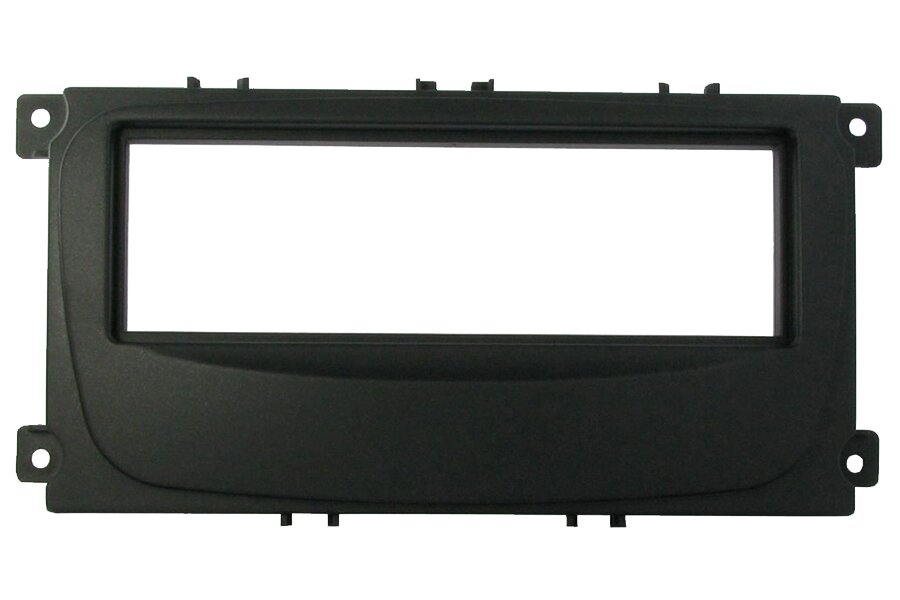Ford (6000CD OVAL) Single Din car audio fascia without pocket (METALLIC BLACK)