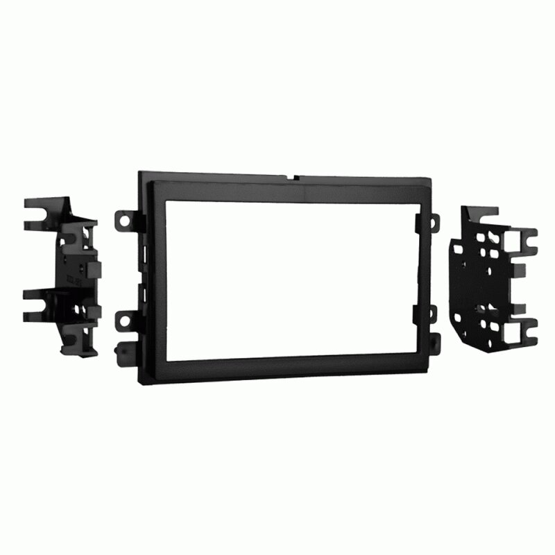 Ford Mustang, Explorer Single/Double DIN radio fascia adapter panel (MATT BLACK)