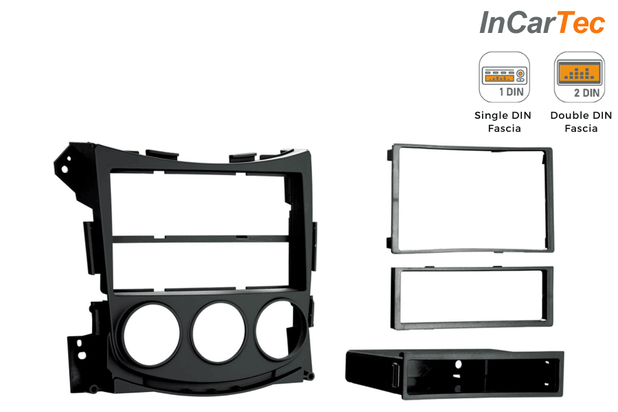 Nissan 370Z Coupe/ Roadster (2009-2021) Single/ Double DIN car audio fascia adapter (WITHOUT NAVI)