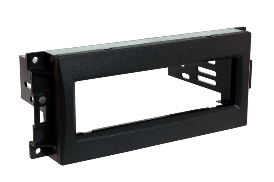 Chrysler, Dodge and Jeep (2007 onwards) Single DIN car audio fascia adapter panel (MATT BLACK)
