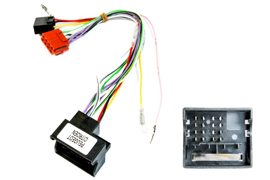 Citroen / Peugeot Quadlock Radio ISO lead (hardwire) without steering wheel controls