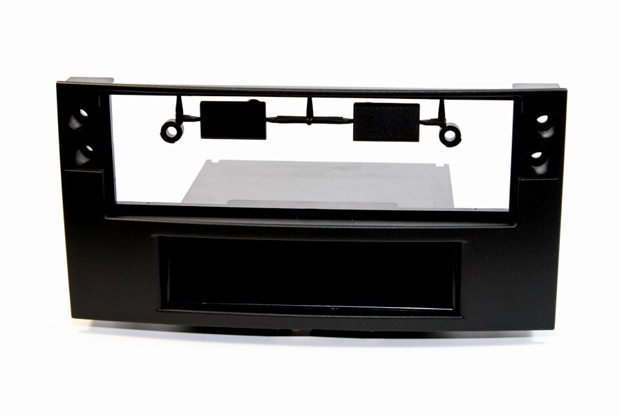 Volkswagen Touareg I, Transporter T5 (2003-2015) Single DIN car audio fascia adapter (MATT BLACK)