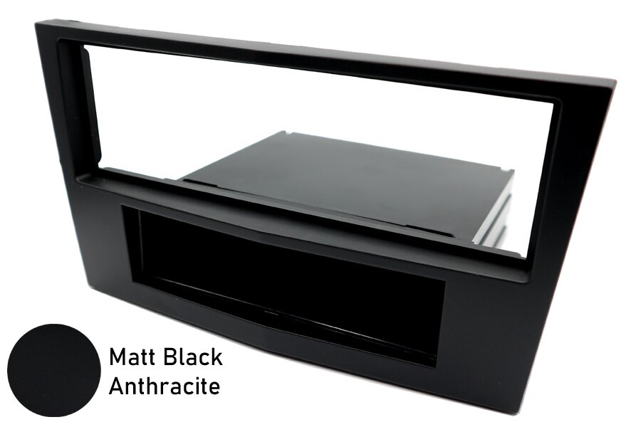 Vauxhall/Opel Single DIN car audio radio fascia adapter (MATT BLACK/ ANTHRACITE)
