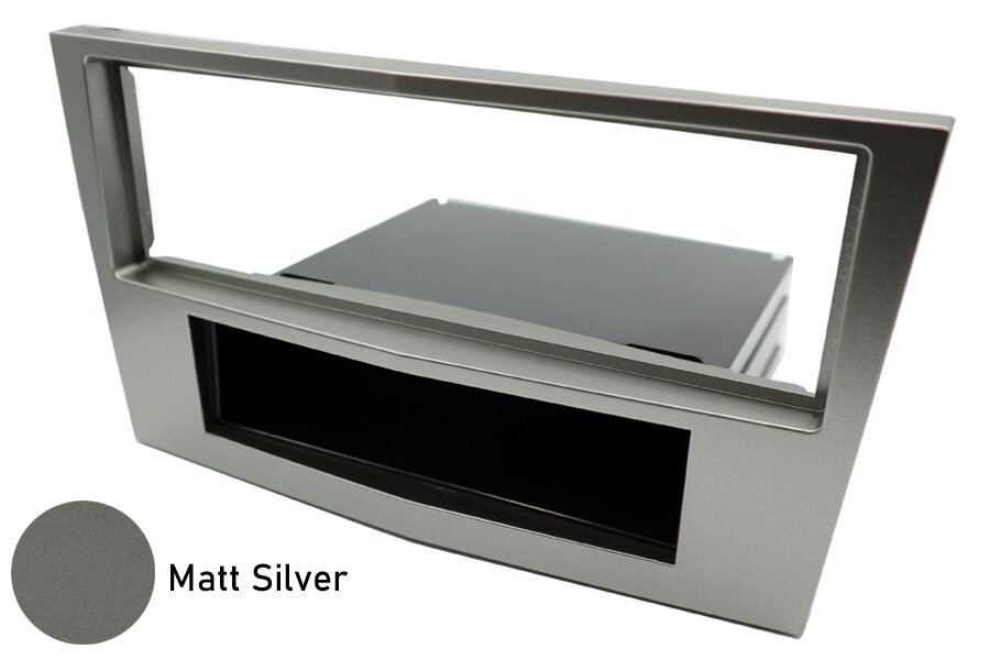 Vauxhall/Opel Single DIN car audio radio fascia adapter (MATT SILVER)