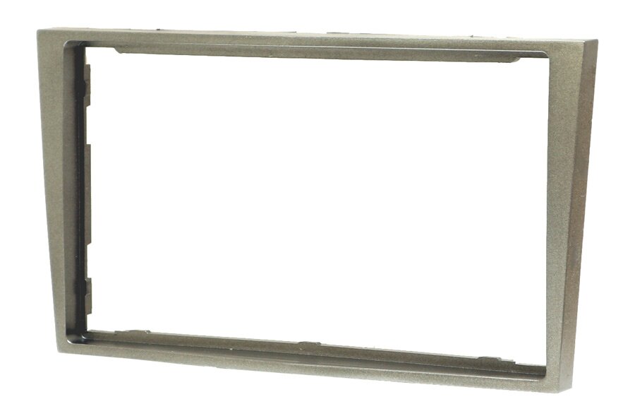Vauxhall/ Holden Double DIN car audio fascia adapter panel (MATT SILVER)