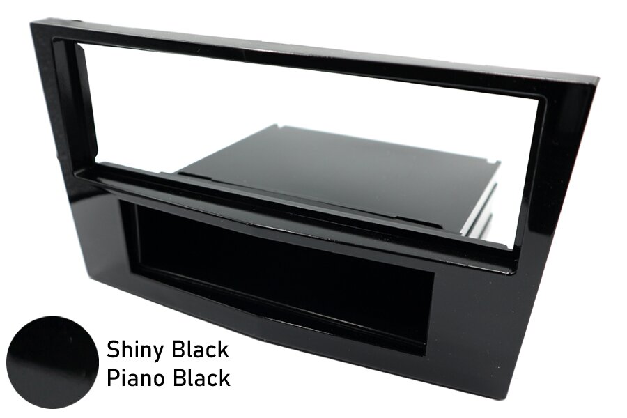 Vauxhall/Opel Single DIN car audio radio fascia adapter (GLOSS BLACK/ PIANO BLACK)