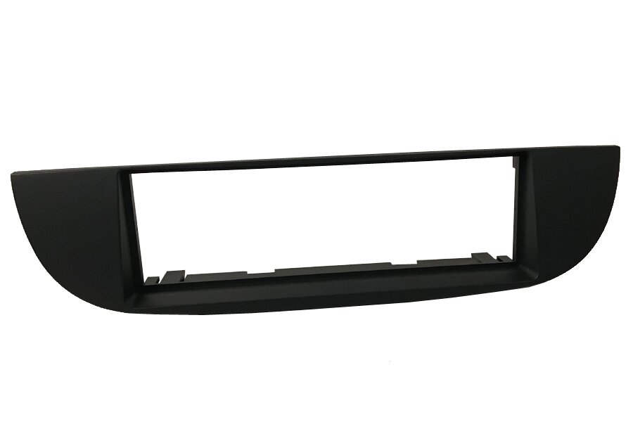 Fiat 500 (2008-2016) Single DIN car audio fascia adapter panel (MATT BLACK)