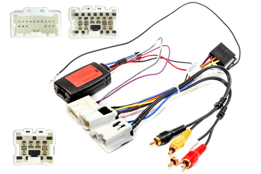 Nissan 10, 6 and 16 pin 350Z and Murano radio adapter cable and steering control interface