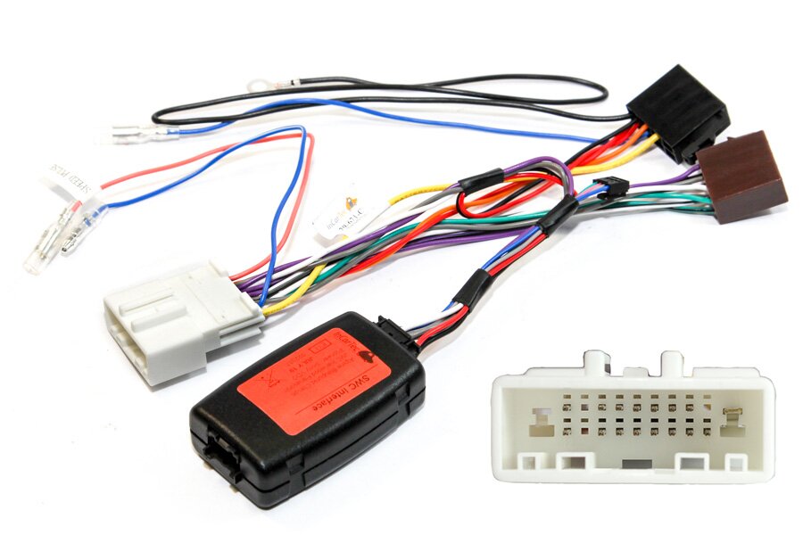 Nissan 20 pin radio replacement adapter cable and steering control interface
