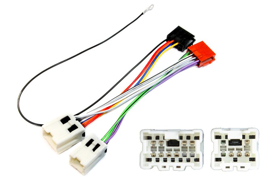 Nissan 10 and 6 pin radio replacement ISO adapter cable (no steering controls)