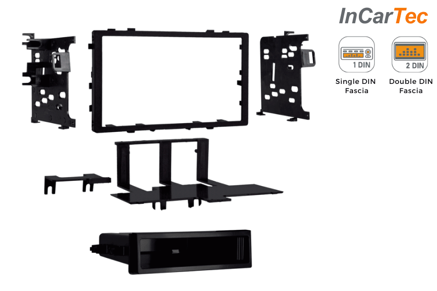 Honda Accord (1993-2003) CR-V (1997-2006) Single/Double DIN car audio stereo fascia (MATT BLACK)