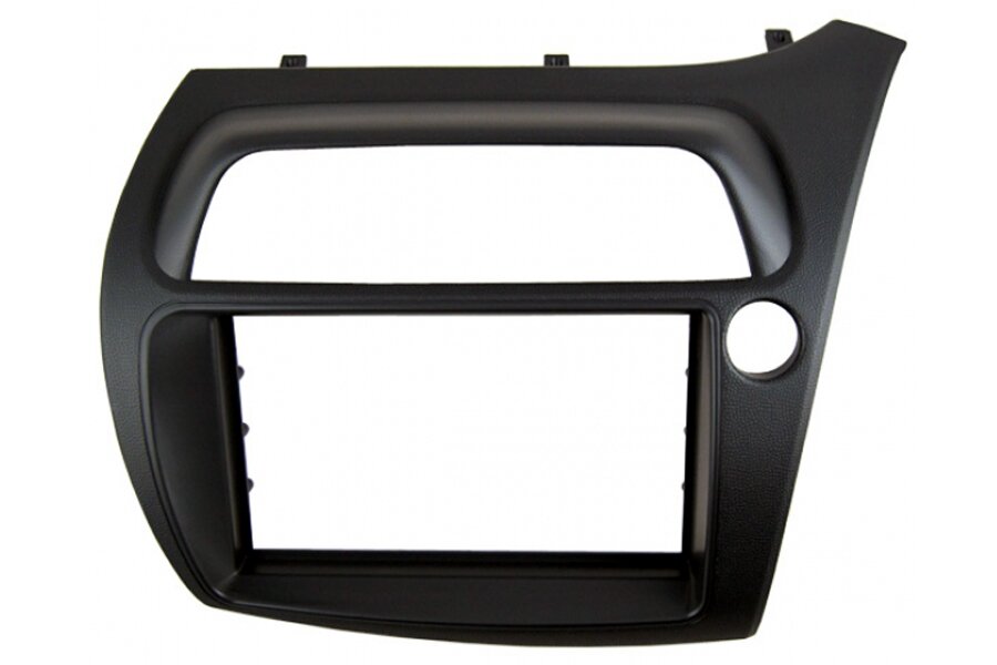 Honda Civic 8th gen (2006-2011) RHD Double DIN car radio fascia adapter panel (MATT BLACK)