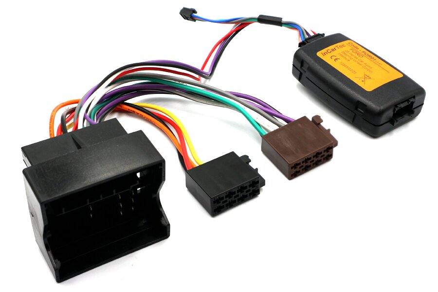 Ford quadlock steering wheel control interface/ radio adapter-cable (FOR CARS WITHOUT CAN)