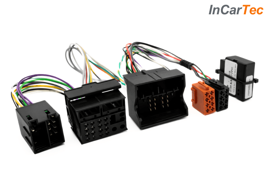 Mercedes Quadlock to ISO Mute SOT Cable with CAN Ignition Feed – Handsfree Interface Adapter