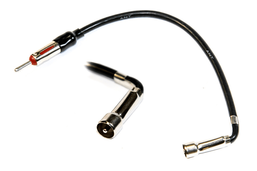Ford/Lincoln/Mercury male Motorola™ to DIN plug car audio aerial antenna adapter