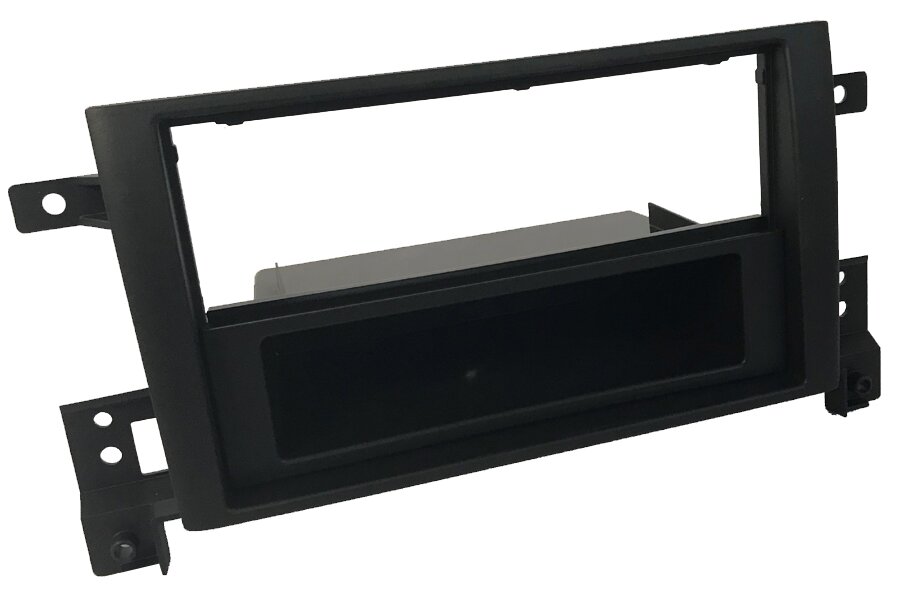 Suzuki Grand Vitara Mk3 (2005-2015) Single DIN car audio fascia adapter (MATT BLACK)