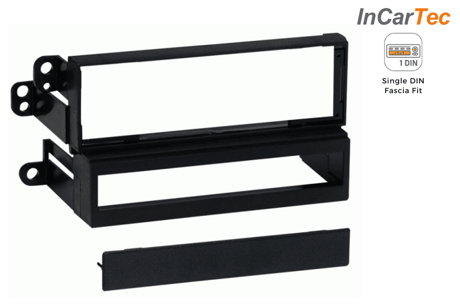 Toyota Camry, Celica, Supra Single DIN car audio stereo fascia adapter panel (MATT BLACK)