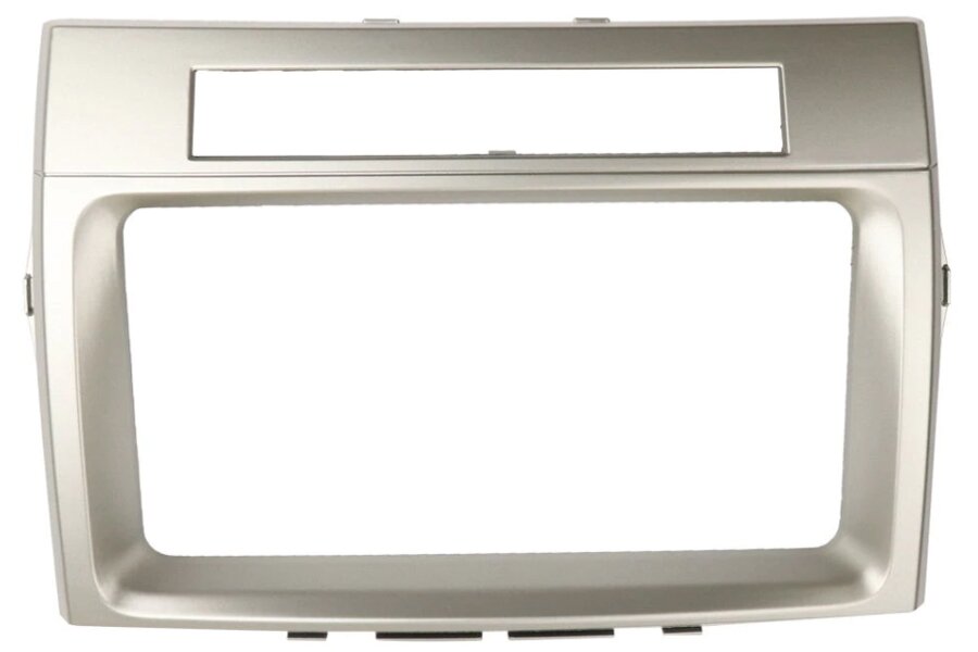 Toyota Corolla Verso (2004-2009) Double DIN car radio fascia adapter panel (SILVER)
