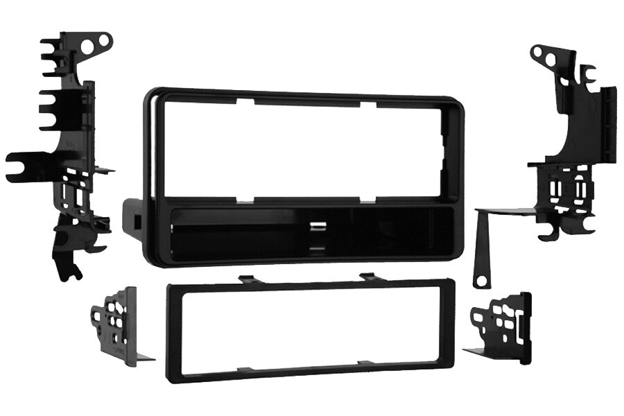 Toyota Celica (99-06) MR2 (00-06) RAV4 (00-05) Single DIN car audio fascia adapter kit (MATT BLACK)