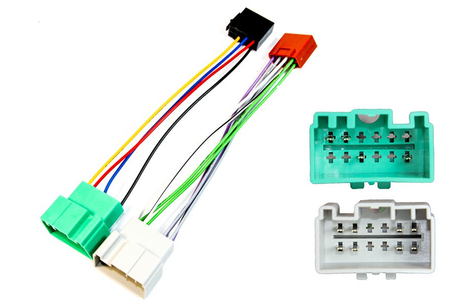 Volvo S80 V70   Radio adapter cable with ISO connectors (cars without Premium Sound)  
