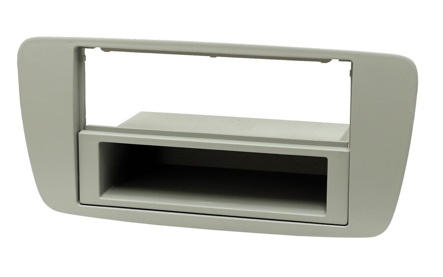 Seat Ibiza Mk4 (2008-2014) Double or Single DIN car audio fascia adapter panel (LIGHT GREY)