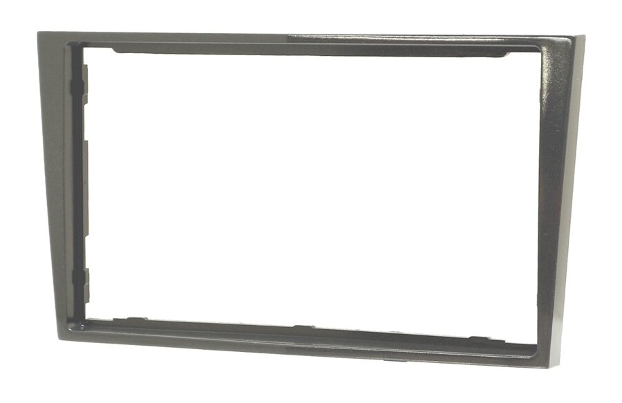 Vauxhall/ Holden Double DIN car audio fascia adapter panel (GLOSS DARK GREY)