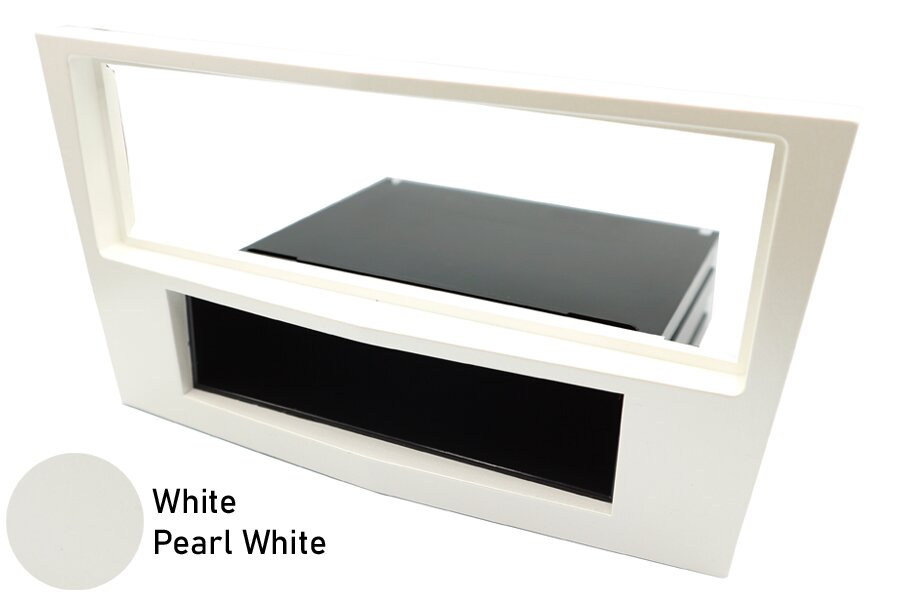 Vauxhall/Opel Single DIN car audio radio fascia adapter (WHITE/ PEARL WHITE)