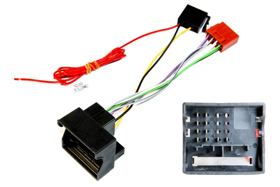 Saab 9-3, 9-5 (2002-2005) car radio ISO adapter lead (Quadlock Connection)